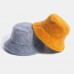 Women Bucket Hat Rabbit Fur Dome Thicken Warmth Windproof Ear Protection Hat