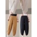 Top Quality Black elastic waist Casual Pants Spring