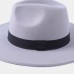 Women Solid Color Retro Temperament Flat Brim Top Hat Autumn Winter Casual Warm Felt Hat