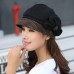 Women Berets Double Layer Thicken Outdoor Warmth Fashion Fisherman Hat Octagonal Hat