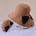 Women Cotton Cloth Casual Outdoor Bowknot Back Brim Extended Foldable Sunshade Bucket Hats