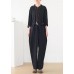 New black style foreign fashion jumpsuit casual all-match pants