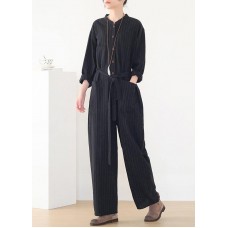 New black style foreign fashion jumpsuit casual all-match pants