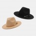 Unisex Wide Brim Iron Ring Belt Deco Top Hat Outdoor All  match Sunshade Suncreen Hat